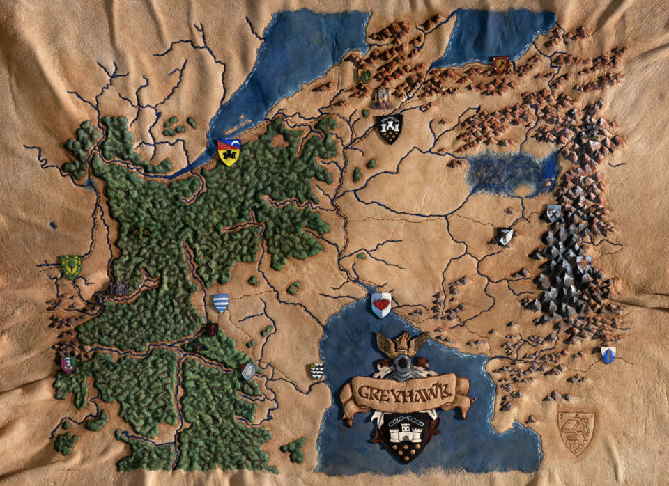 DD Greyhawk City Map Giclee Reproduction