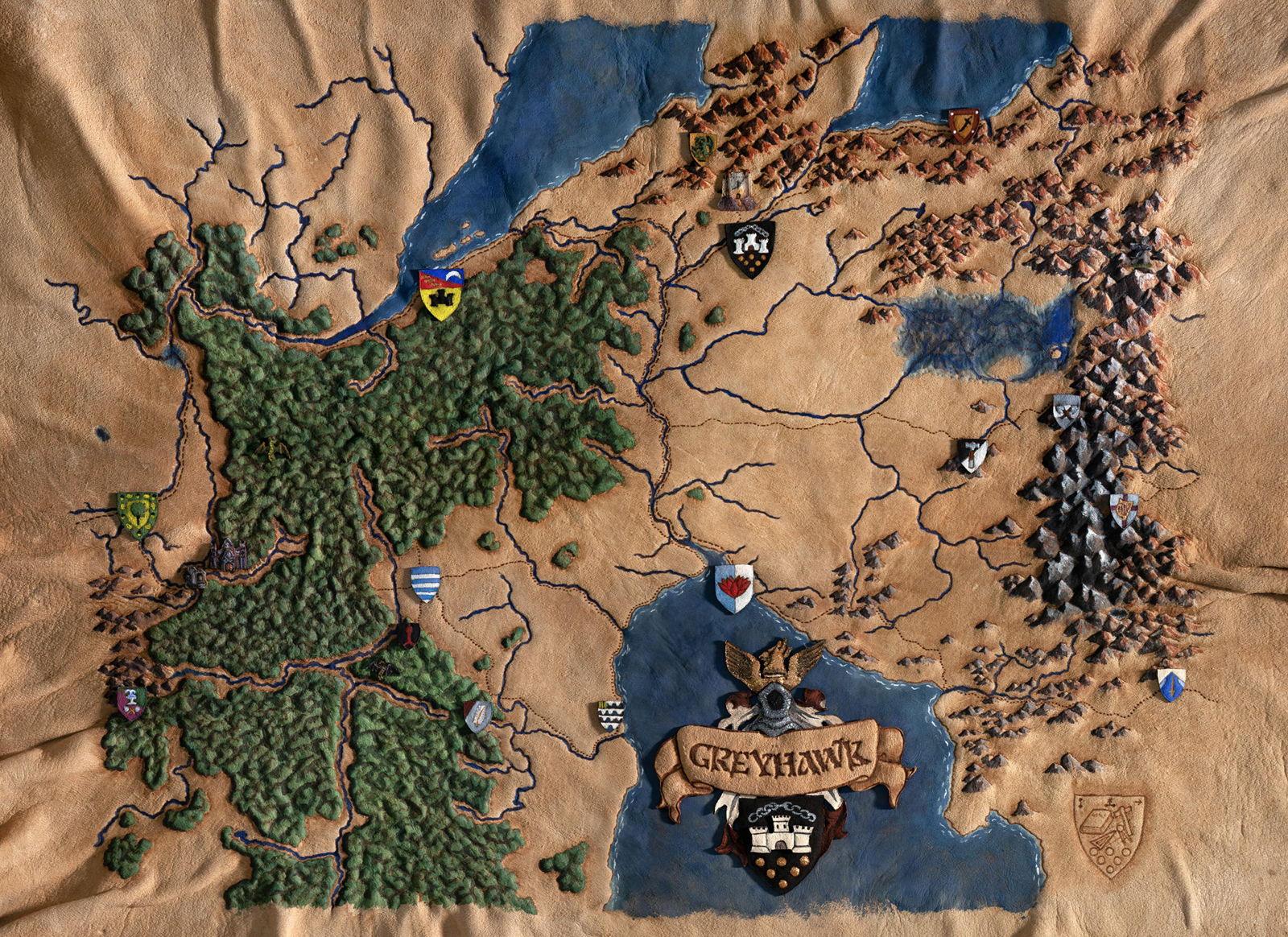 D&D Greyhawk City Map Reproduction
