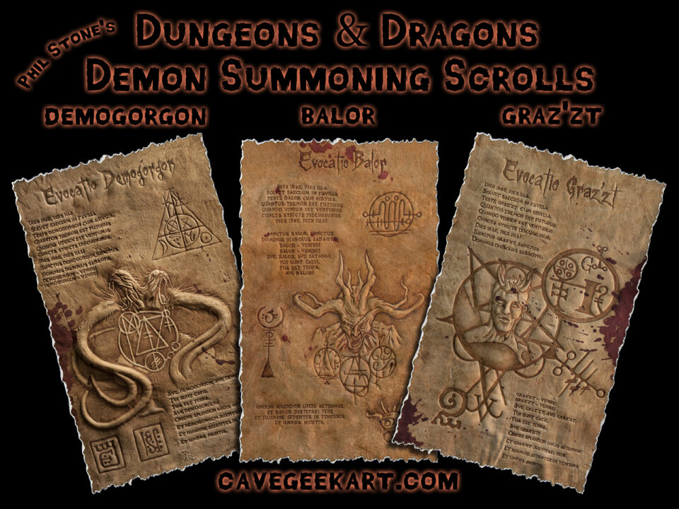 Dungeons Dragons Demon Summoning Scrolls