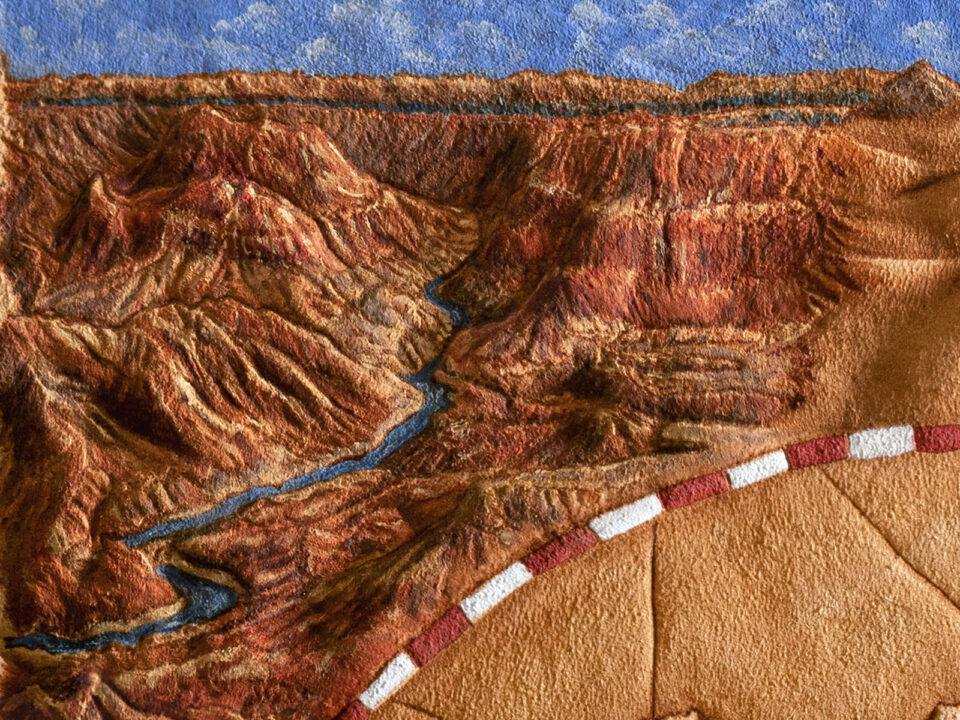 Earths Natural Wonders Color World Map The Grand Canyon