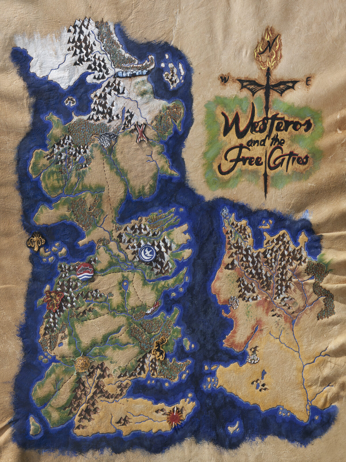 Game of Thrones – Westeros Map Reproduction