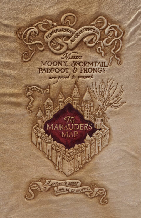 Harry Potter Marauders Map Giclee Reproduction scaled