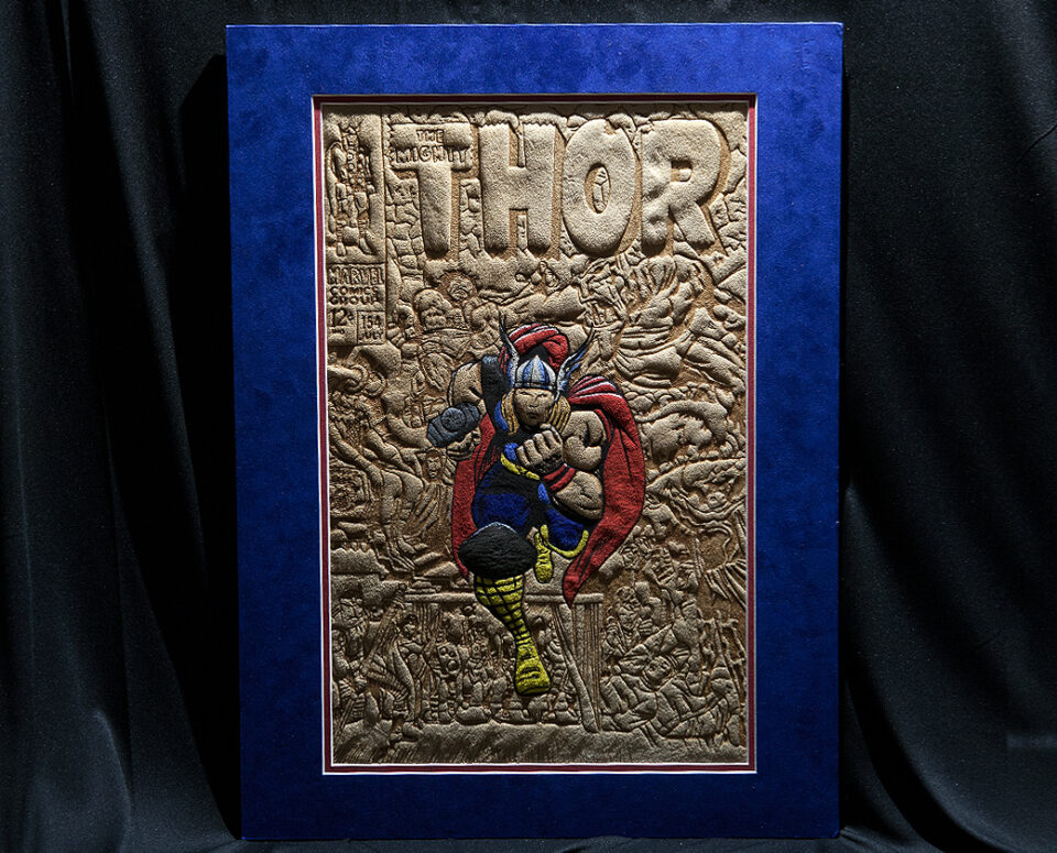 Marvels Thor 154 Leather Cover Recreation Original