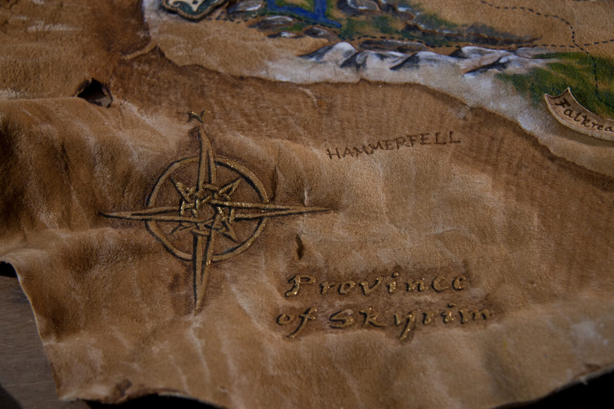 Skyrim The Elder Scrolls Map Legend