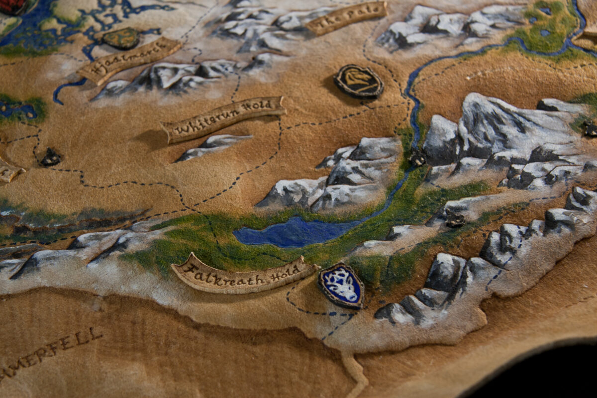 Skyrim The Elder Scrolls Map Whiterun Hold