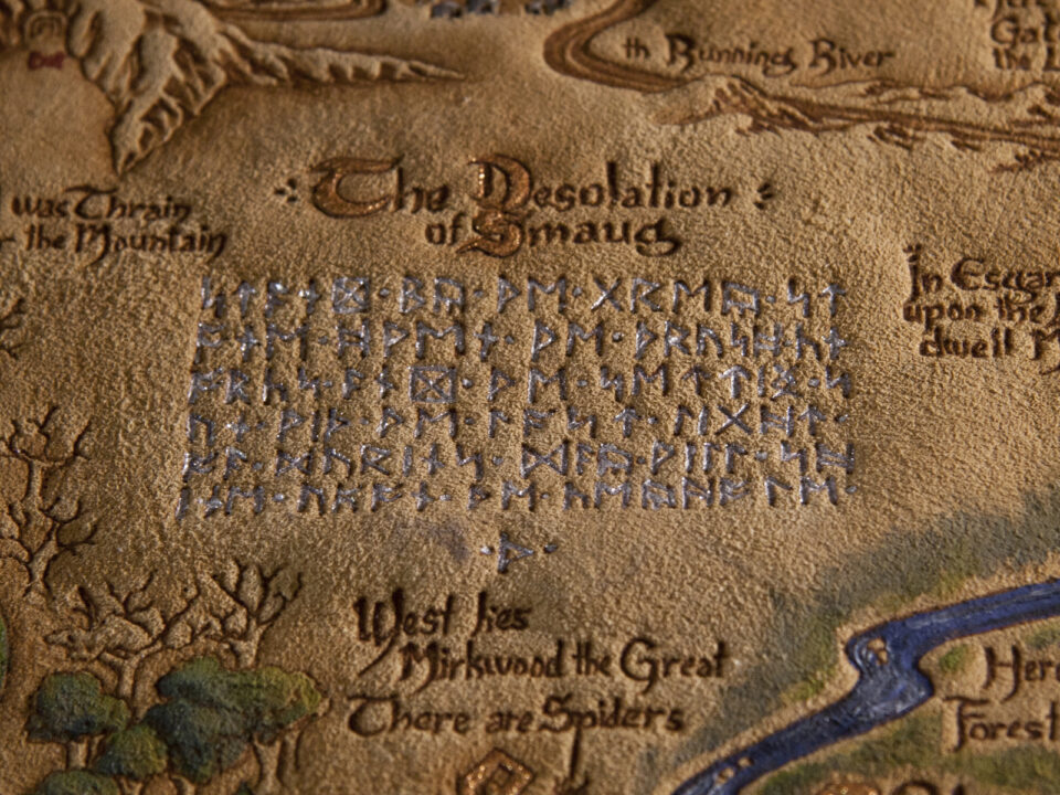 The Hobbit Leather Thrors Map The Desolation Smaug