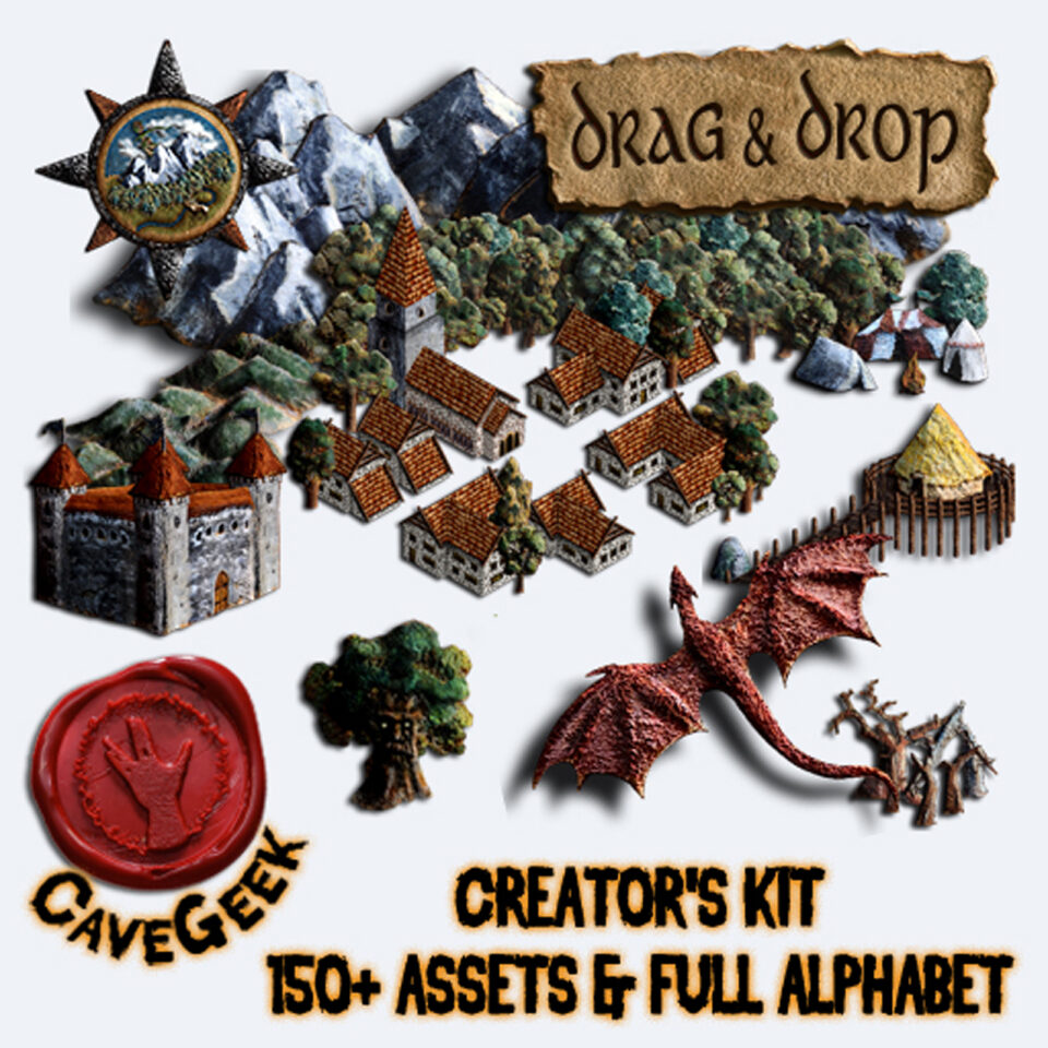 The Old Kindom Maps Digital Asset Pack Objects