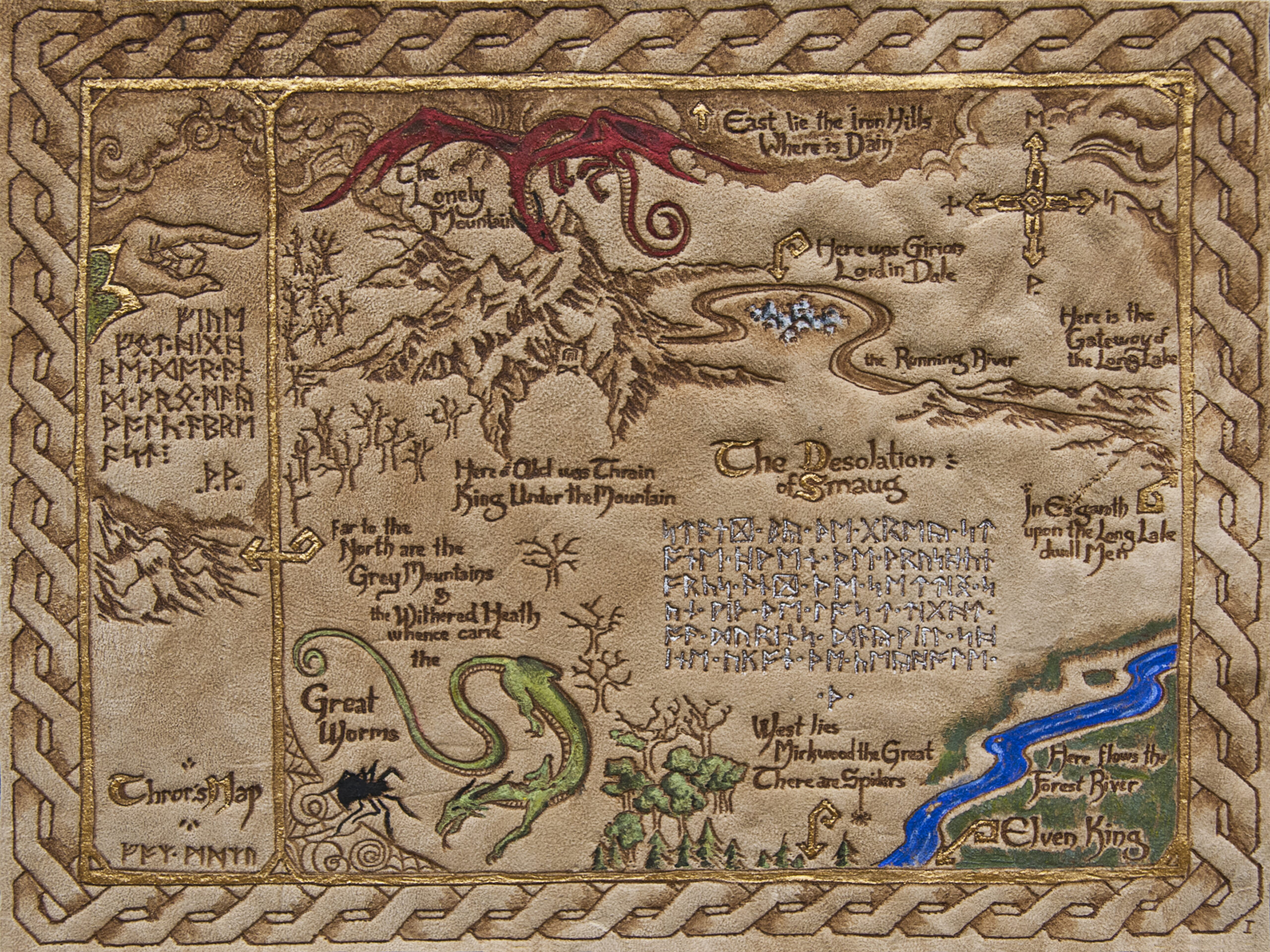 The Hobbit – Thror’s Map Reproduction