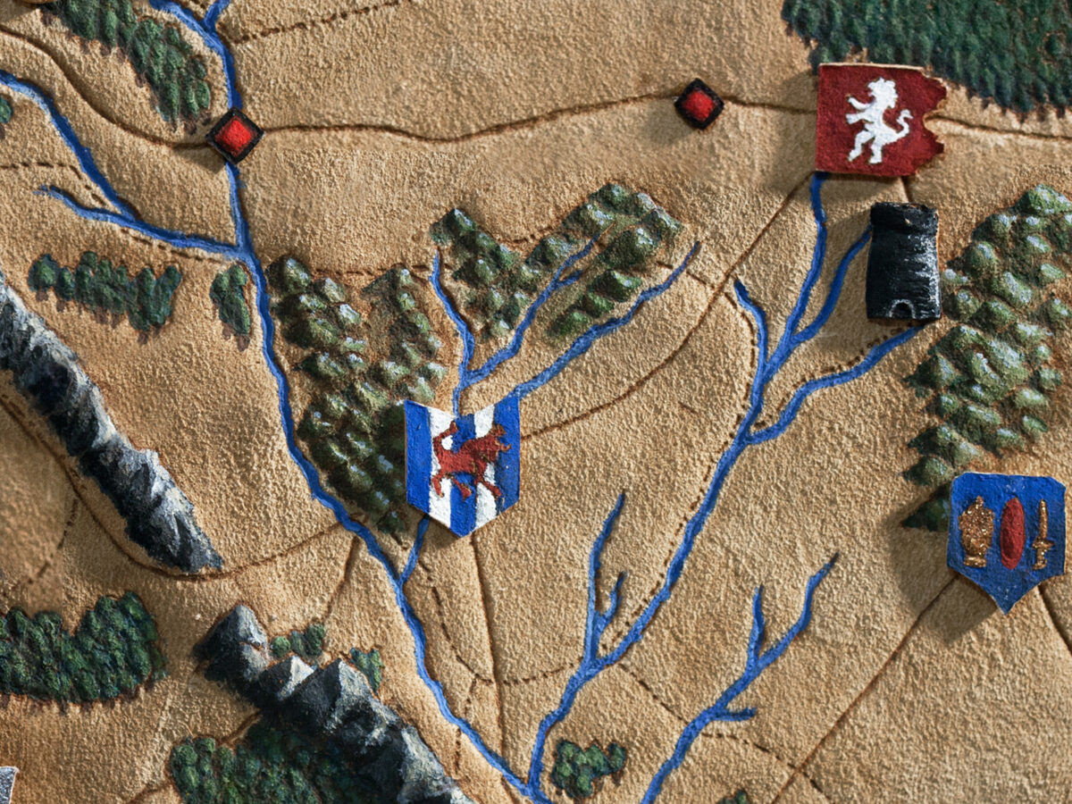 Wheel of Time World Map Lion Banner