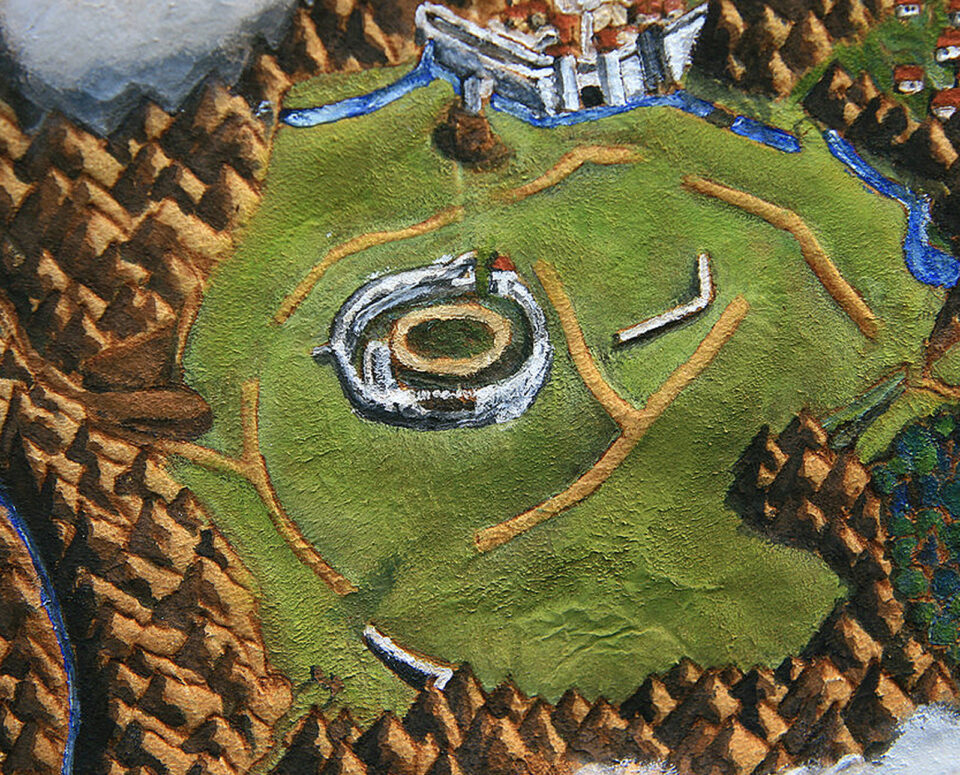 The Legend of Zelda Ocarina of Time Hyrule Map Closeup 2